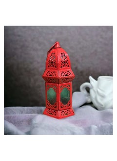 Buy Ramadan Lantern Metal Window Glass - Red Decorative Islamic Flower Shape - Unique Design Decorative Look in Egypt