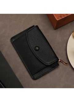 Buy Men's Credit Card Holder Fashion Lychee Pattern Men's Mini Beauty Card Holder Multi-card Card Holder Coin Purse in Saudi Arabia