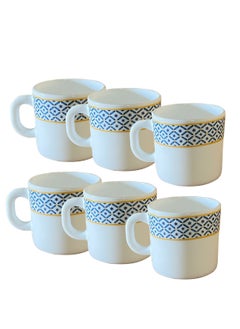 Buy Juliet Opalware Mug Set, 6 Piece Set - 180ML in Saudi Arabia