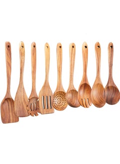 Buy 9 PCS Wooden Spoons for Cooking in UAE