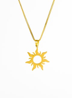 Buy Stainless Steel Necklace Gold with a Rabonzil Sun Pendant in Egypt