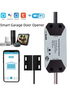 Buy Tuya WiFi Smart Garage Door Opener Controller Motorized Door Opener Wireless Remote Works With Voice Control Alexa Google Home in Saudi Arabia