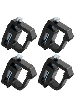 Buy 4 PCS Mounting Clamps Ladder Rack Clamps Truck Cap Topper Camper Shell, for CHEVY Silverado Sierra 1500/2500/3500; DODGE, Ram 1500/2500/3500, F150 F250, MITSUBISHI, TOYOTA(Black) in UAE