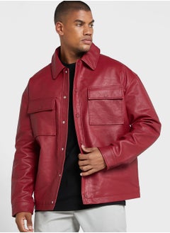 Buy Essential Pu Jacket in UAE