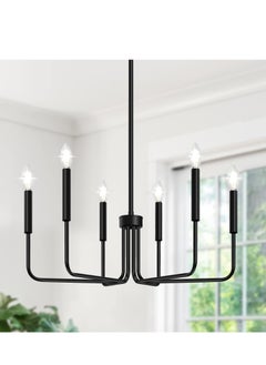 Buy 6 Light Farmhouse Chandelier Industrial Modern Chandelier Hanging Light Fixtures Hanging in UAE