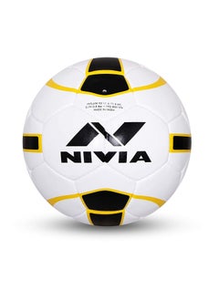 Buy Nivia FB-245 Leather Football, Size 5 (Multicolour) in UAE