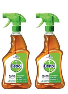 Buy Dettol Antiseptic Disinfectant Spray Cleaner - Pack of 2 Pcs (2 x 500ml) in Saudi Arabia