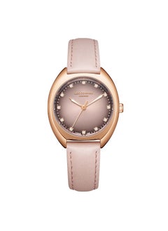 Buy Lee Cooper Women's Watch, Analog Display and Leather Strap - LC07988.418, Pink in UAE