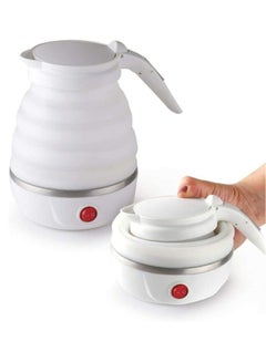 Buy Travel Foldable Fast Boiling Portable Electric Kettle - 220V -600ML for Most Travel and Home & Office Use 105/200 in UAE