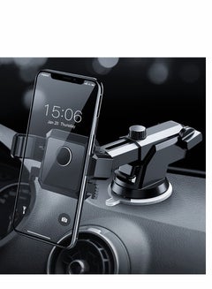 اشتري Car Phone Mount, Dashboard/Air Vent/Windshield Phone Holder for Car 360° Rotation&Extended Arm Stable Car Phone Holder Fit for All Phones في السعودية