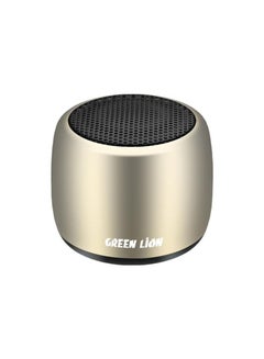 اشتري Green Lion Mini Speaker Portable Bluetooth Speaker | Clear Quality Sound | Wireless Bluetooth Mini Speaker-Gold في الامارات