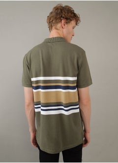 Buy AE Striped Polo Shirt in UAE