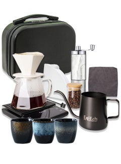 Buy V60 Coffee Set,12-Piece Completed Drip Coffee Maker Set,All in 1 Portable Travel Bag in UAE