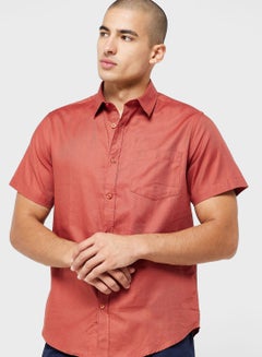 Buy Short Sleeve Dobby Shirt in UAE
