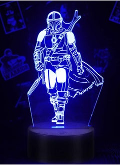 اشتري Star Wars 3D Illusion Lamp for Kids, 4 Patterns 3D Night Light with Timing Remote Control في مصر