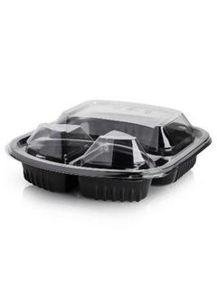 Buy 100 PCS 3 Compartment Containers With Lid in Egypt