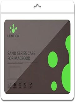 Buy For MacBook Pro 15-inch (2016) with Touch Bar (Model A1707) - LENTION Matte Anti-scratch Hard Plastic Case - Black in Egypt