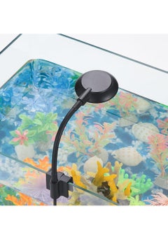 Buy Mini Aquarium Light Clip On, LED Fish Tank Light, Black USB Fish Tank Light, Led Aquarium Light for Plants, High Brightness Round Water Grass Lights for Small Fish Tank, FreshwaterTank, Planted Tank in UAE