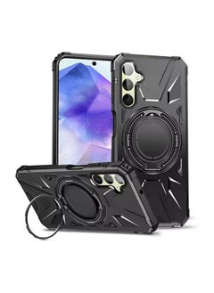 Buy SHIELD EGYPT For Samsung Galaxy A55 Case Mag-Safe Magnetic Shockproof Phone Case with Ring Holder (Black) in Egypt