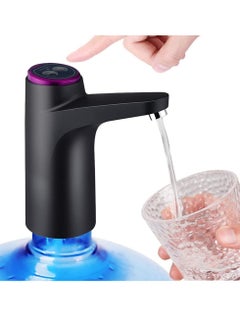 Buy Water Bottle Pump, USB Charging Portable Electric Water Pump, Automatic Drinking Water Pump, Black in UAE