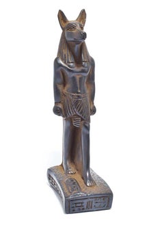 Buy immatgar pharaonic standing anubis Statue figurines for Home Décor ancient Egyptian souvenirs gifts from Egypt Collectible Pharaohs (Darck - 14.5 CM Long) in Egypt