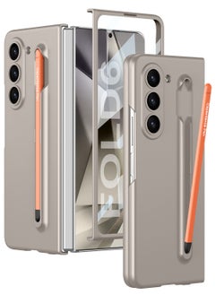 Buy Slim Polycarbonate Case Designed for Samsung Galaxy Z Fold 6 Ultra-Thin & Hard  All in 1 [S Pen Holder & S Pen and Screen Protector] S Pen included in UAE