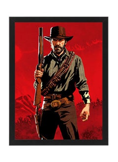 اشتري Arthur Red Dead Redepmtion Illustration Wall Art Poster Frame في مصر