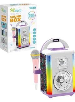 Buy Bluetooth Karaoke Machine Wireless Singing Speaker With Microphone For Kids And Adults in Saudi Arabia