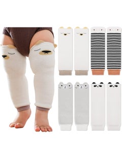 Buy Toddler Baby Leg Warmers, Cute Animal Pattern Long Legwarmers Knee Socks Knee Protector Leg Sleeves for Baby Kids Toddlers Girl and Boy 0-5 Years, Best Infant Gift, One Size, Pack of 4 in UAE