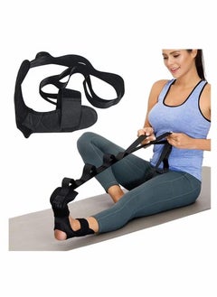 Buy 1 Piece Training Belt, Multi Loops Adjustable Yoga Stretch Belt with Loops Strap Stretch Band for Yoga Sports in Egypt