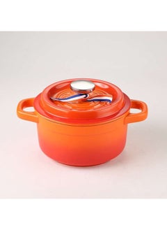 اشتري Ceramic Direct Fire 2 L Casserole, Orange في الامارات