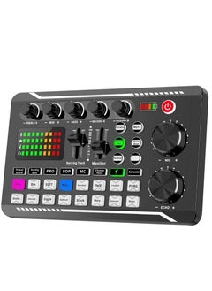 Buy Professional Bluetooth-Compatible Live Sound Card, Audio Interface with DJ Mixer Effects and Voice Changer, Podcast Production Studio Equipment for Streaming Podcasting Gaming in Saudi Arabia