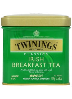 Buy Twinings of London Irish Breakfast Loose Tea Tin, 3.53 Ounces in UAE