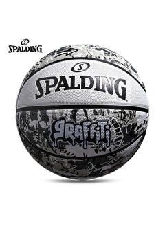 Buy Rubber No.7 Graffiti Outdoor Flower Ball Cool Street Basketball in UAE