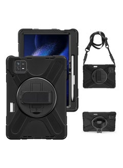 Buy Rugged Case for Xiaomi Pad 6(11-Inch 2023) , Rotatable Case Kickstand Case ith [360 Rotatable kickstand/Hand Strap] [Shoulder Strap] Hybrid Protective Case for Xiaomi Mi Pad 6/Mi Pad 6 Pro, Black in UAE