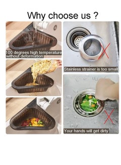 Buy Sink Drain Strainer Basket Kitchen Food Catcher Filter Sink Waste Adjustable Retractable Sink Strainer Organizer Swan Sink Corner Strainer in UAE