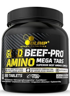 Buy Gold Beef Pro Amino Superior Beef Aminos Complex 300 Tablets in UAE