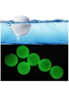 Buy Glow and Floater Golf Ball 6 Pack Luminous Golf Float Ball Night Practice Glow Floating Golf Ball Night Golf Water Golf for Playing Practicing Golf Balls Improve the Fun of Sports in Saudi Arabia