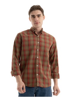 Buy Shirt Men's, Stylish, Oxford Cotton ,Camel, Multicolor in Egypt