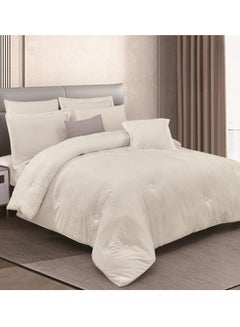 Buy Jacquard comforter set from Horse with a durable and soft fabric 8 pieces king size in Saudi Arabia