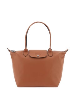 Buy Longchamp women's large tote bag, handbag, shoulder bag, brown classic style in Saudi Arabia