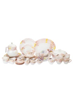 Buy 58 Pieces opal glass Dinner Set With Cups in Saudi Arabia