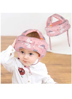 Buy Infant Safety Helmet Baby Bumper Protect Hat Head Cushion Breathable Kids Anti-Fall Safety Cap for Walking and Playing Pink in Saudi Arabia