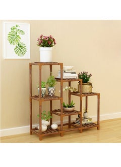 Buy Plant Flower Stand Indoor Plant Shelf Outdoor Wood Flower Rack for Multiple Plants 3 Tiers Ladder Flower Holder for Living Room Patio Home Decor for Gardening in Saudi Arabia