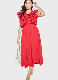 Buy Ruffle Detail Dress in UAE