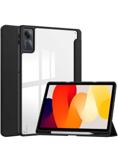 Buy Case for Xiaomi Redmi Pad SE 11.0 Inch Released 2023 Smart Slim Folio Stand Auto Sleep/Wake Cover with Pencil Slot Clear Transparent Back Shell in Saudi Arabia