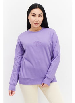 اشتري Women Sportswear Fit Outdoor Fleece Sweatshirt, Purple في السعودية