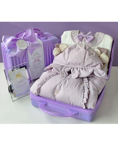 Buy Newborn Baby Gift Box, Female Baby Winter Edition with Thick Velvet Warmth, Cotton Jacket in Saudi Arabia