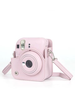 Buy Instant Camera Case Bag With Strap For Fujifilm Instax Mini 12 Pink in Saudi Arabia