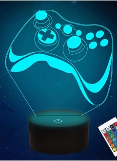 Buy Gamepad 3D Lamp  Hologram Illusion Controller Multicolor Night Light for Kid  16 Colors Changing & Remote Dimmer Control  Cool Boy Girl Video Gaming Room Accessories as Xmas Birthday Gift for Teen Men in UAE